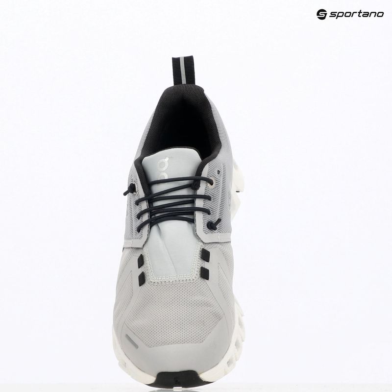 Scarpe da corsa da donna On Cloud 5 Waterproof ghiacciaio/bianco 9