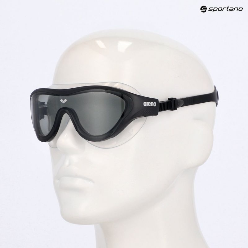Arena The One Mask maschera da nuoto fumo/nero/nero 8