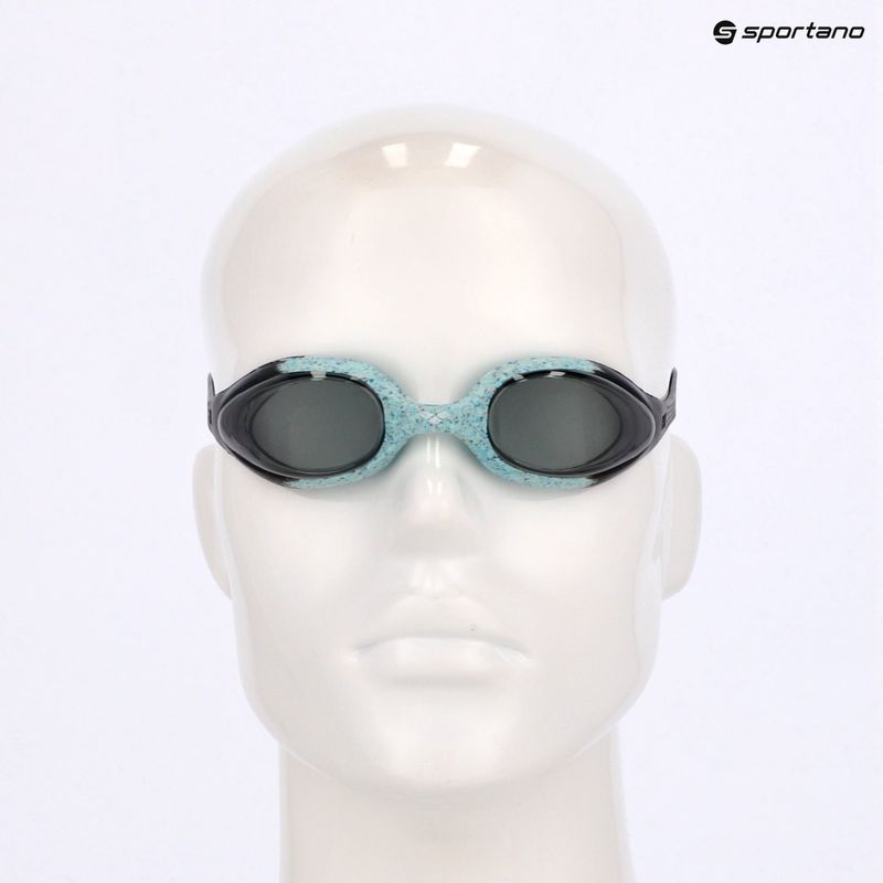 Occhialini da nuoto per bambini arena Spider r grigio fumo/nero 7