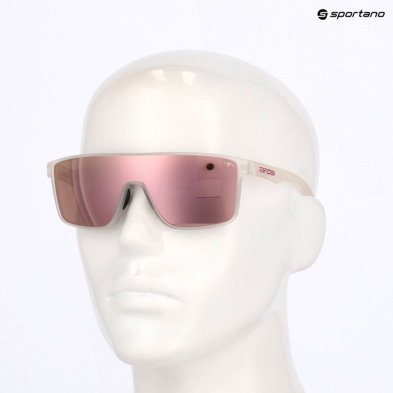 Occhiali da sole Tifosi Sanctum satinati trasparenti/rosa a specchio 6