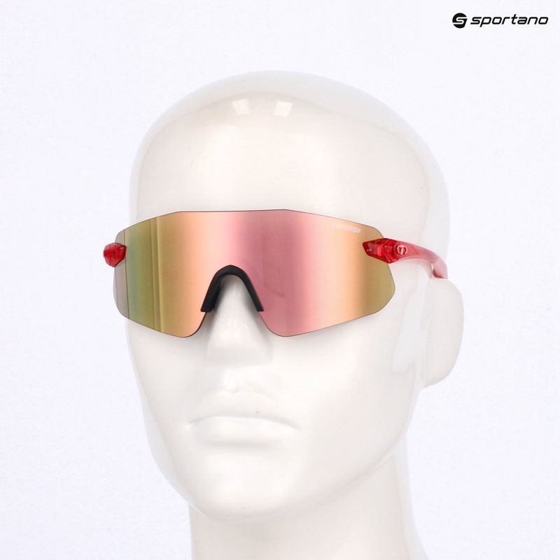 Occhiali da sole Tifosi Vogel SL gloss crystal rosa/rosa a specchio 9