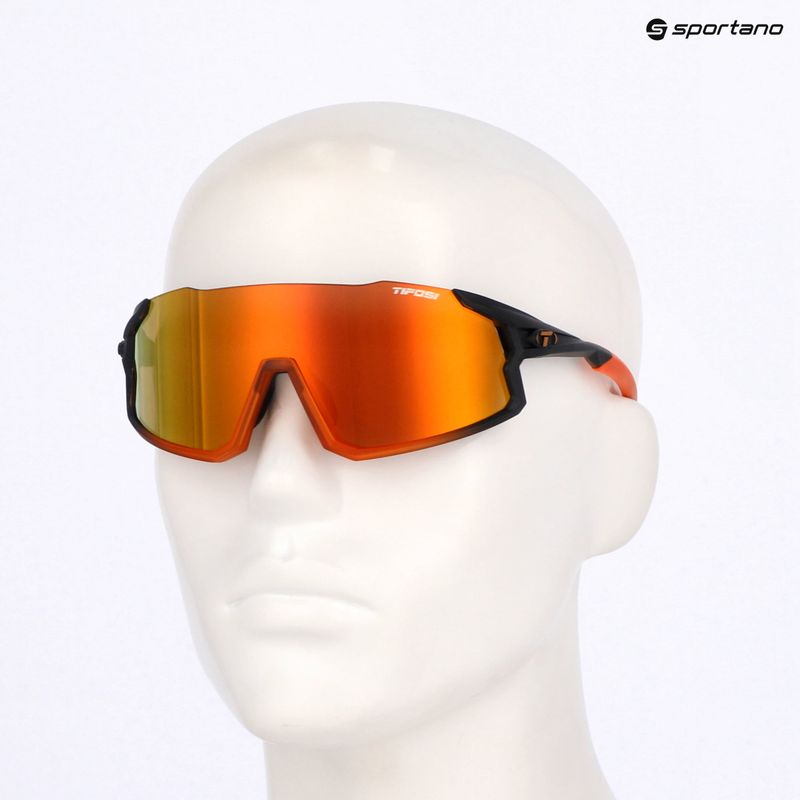 Occhiali da sole Tifosi Stash Clarion nero/arancio fade/arancio/ac rosso/chiaro 8