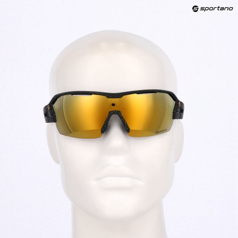 Occhiali da sole SCOTT Spur nero/giallo/oro cromato/chiaro 12