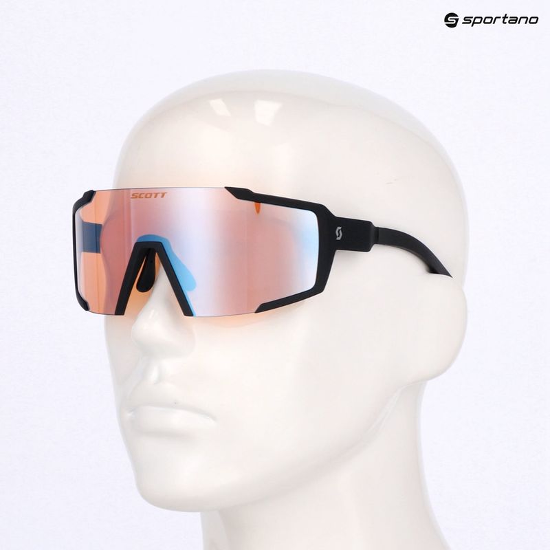 Occhiali da sole SCOTT Shield nero opaco/blu chrome enhancer 7