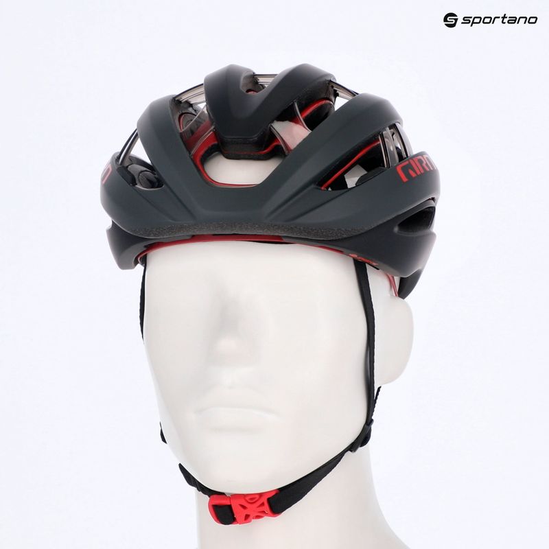 Giro Aries Spherical MIPS casco da bicicletta rosso carbonio opaco 13