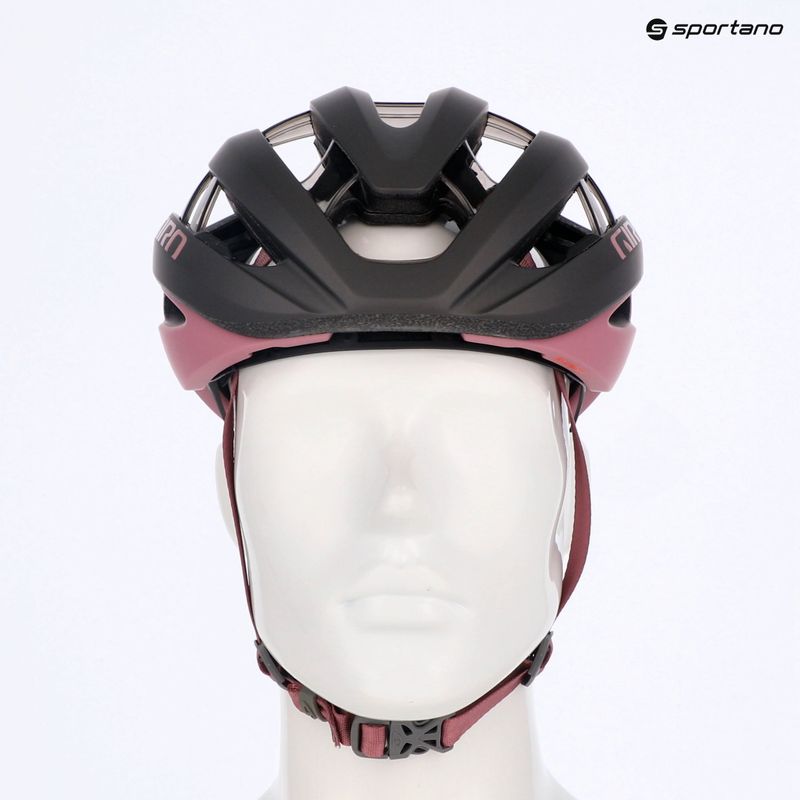Casco da bici Giro Aries Spherical MIPS opaco metallizzato carbone/rosa polveroso 13