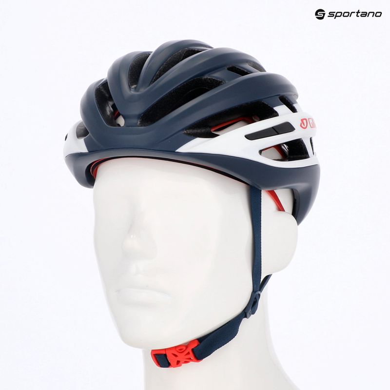 Casco da bicicletta Giro Agilis Integrated MIPS bianco notte opaco/rosso 13