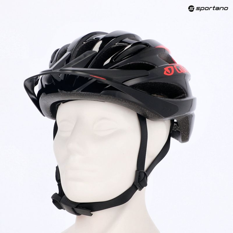 Casco da bici per bambini Giro Raze nero opaco vermiglio 11