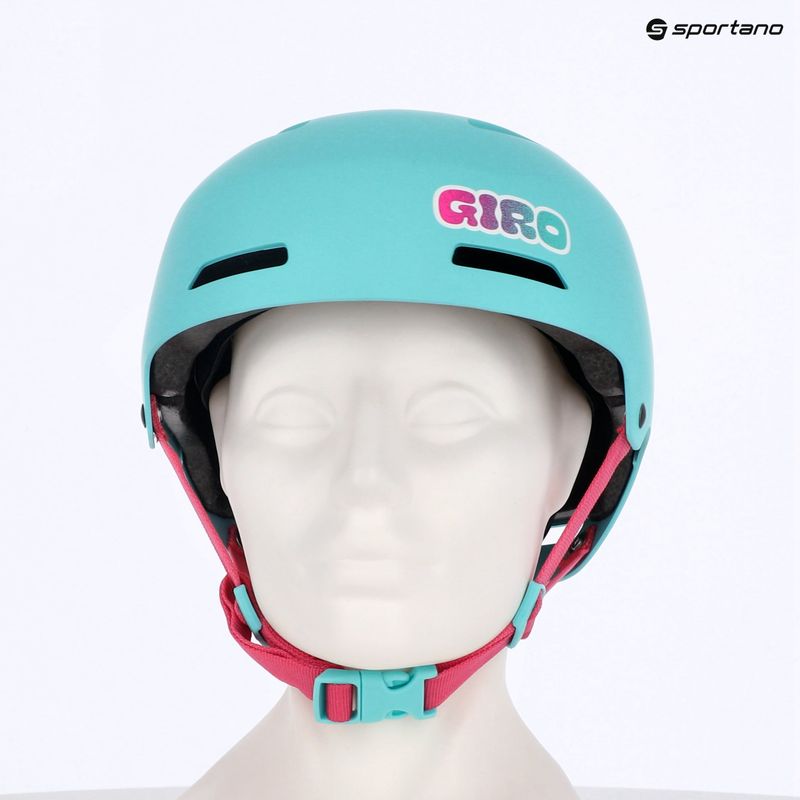 Casco da bici per bambini Giro Dime FS matte screaming teal 7