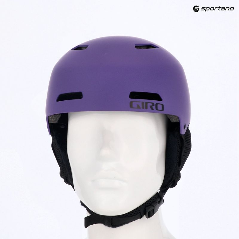 Casco da sci per bambini Giro Crue viola opaco 7