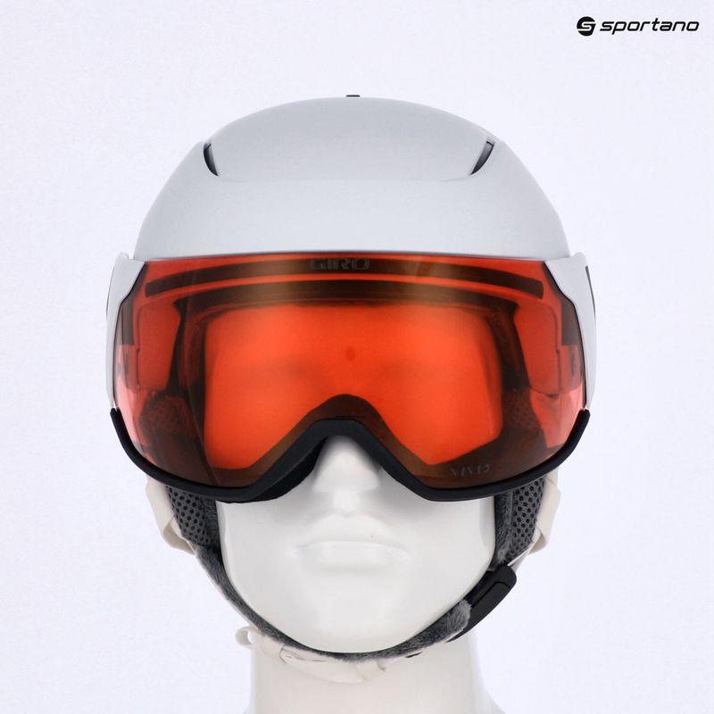 Giro Aria Spherical S2 casco da sci bianco opaco/vivid cooper 10