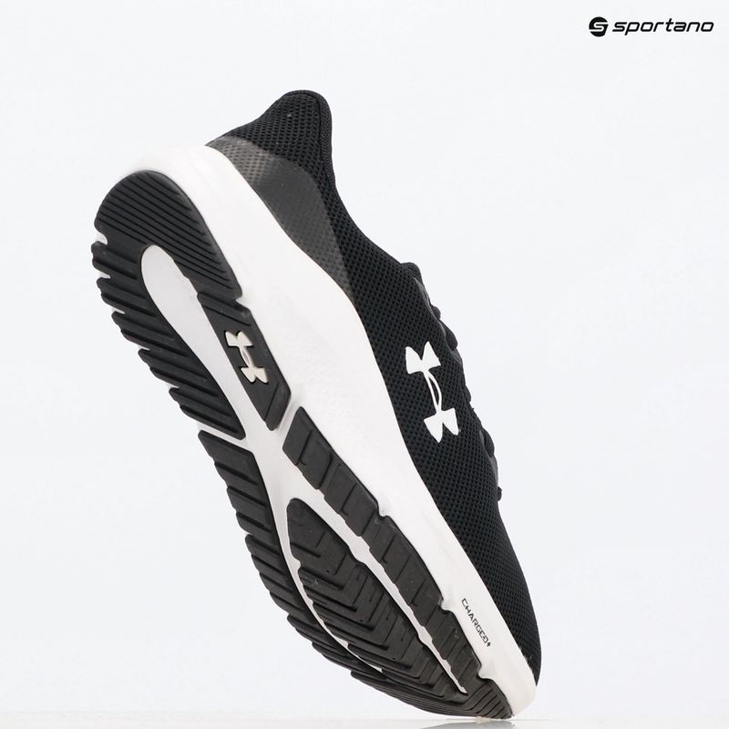 Under Armour Charged Pursuit 4 nero/nero/bianco scarpe da corsa da uomo 9