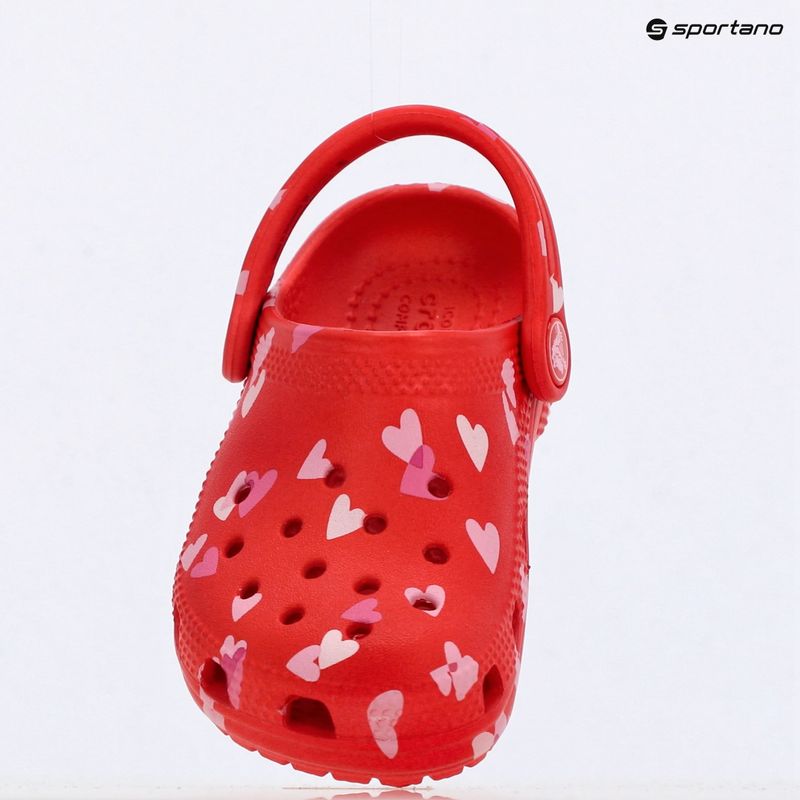 Crocs VDay Clog Toddler infradito rosso ciliegia 10
