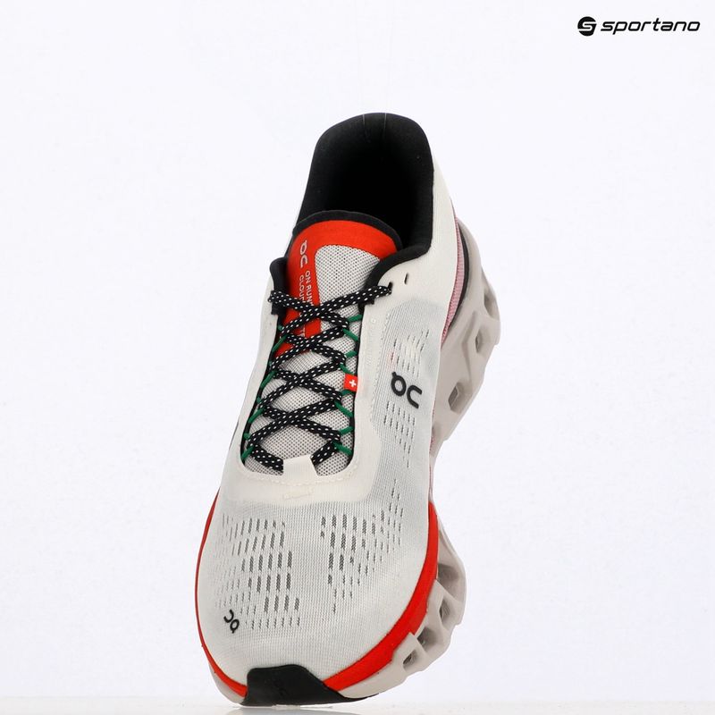 Scarpe da corsa On Cloudmonster 2 avorio/argento da uomo 9