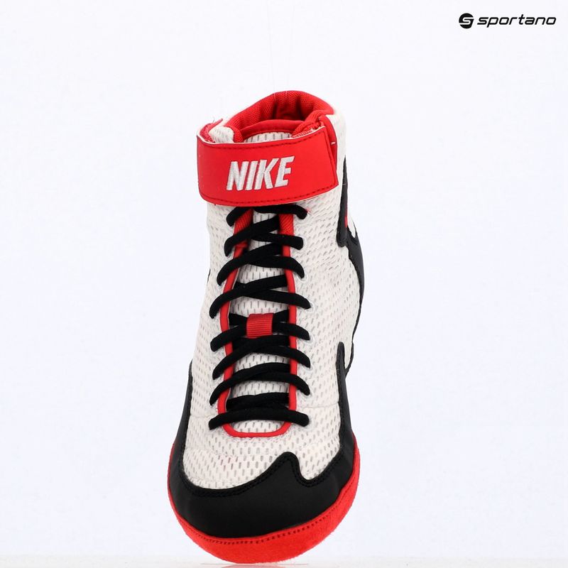 Scarpe da wrestling Nike Inflict 3 bianco/rosso/nero 9