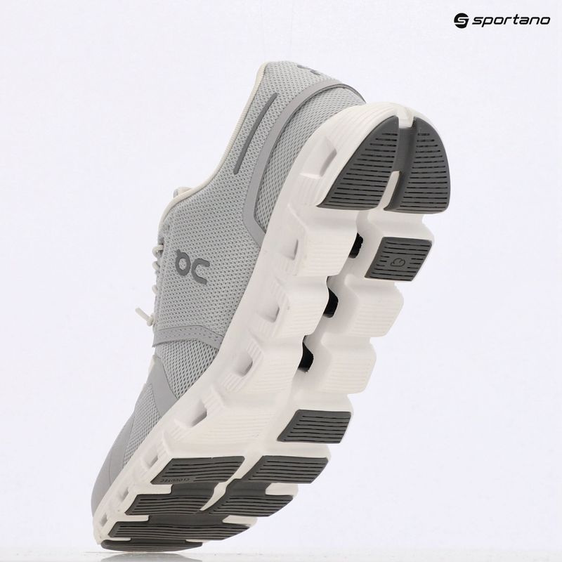 Scarpe On Running Cloud 6 ghiacciaio/bianco da donna 9
