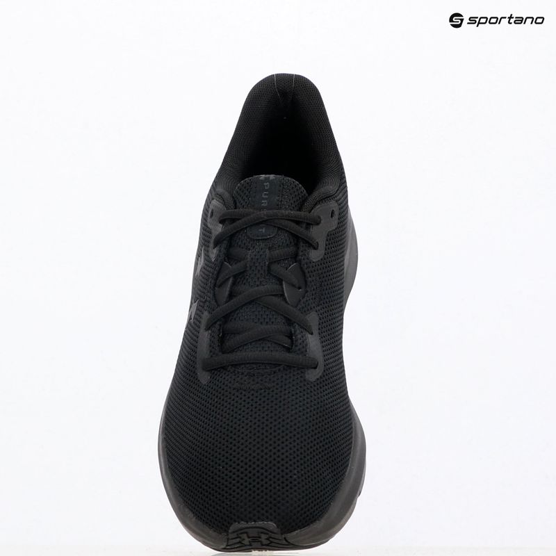 Under Armour Charged Pursuit 4 nero/nero/nero scarpe da corsa da uomo 9
