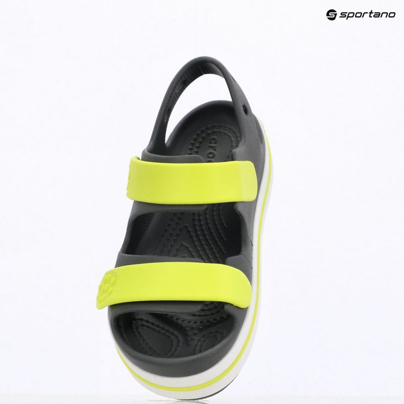 Crocs Crocband Cruiser Bambini sandali grigio ardesia/acidità 16