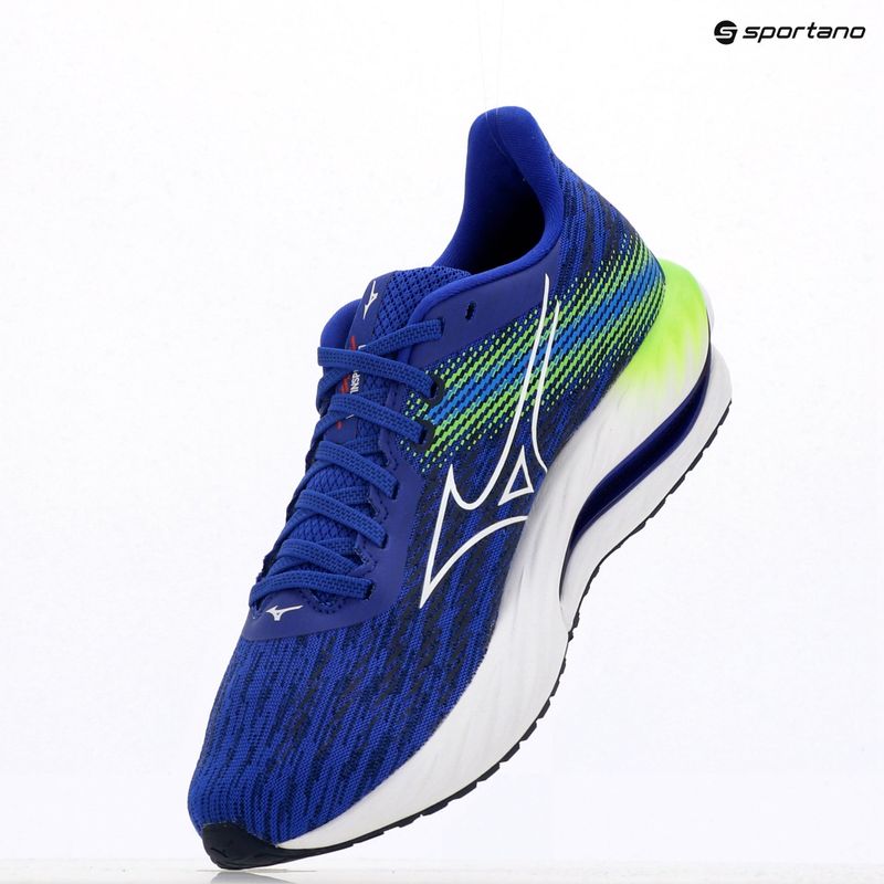 Scarpe da corsa da uomo Mizuno Wave Inspire 21 reflex blu c/bianco/geco verde 9