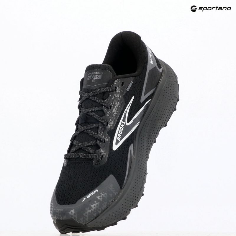 Brooks Divide 5 scarpe da corsa da uomo nero/ebano/bianco 9