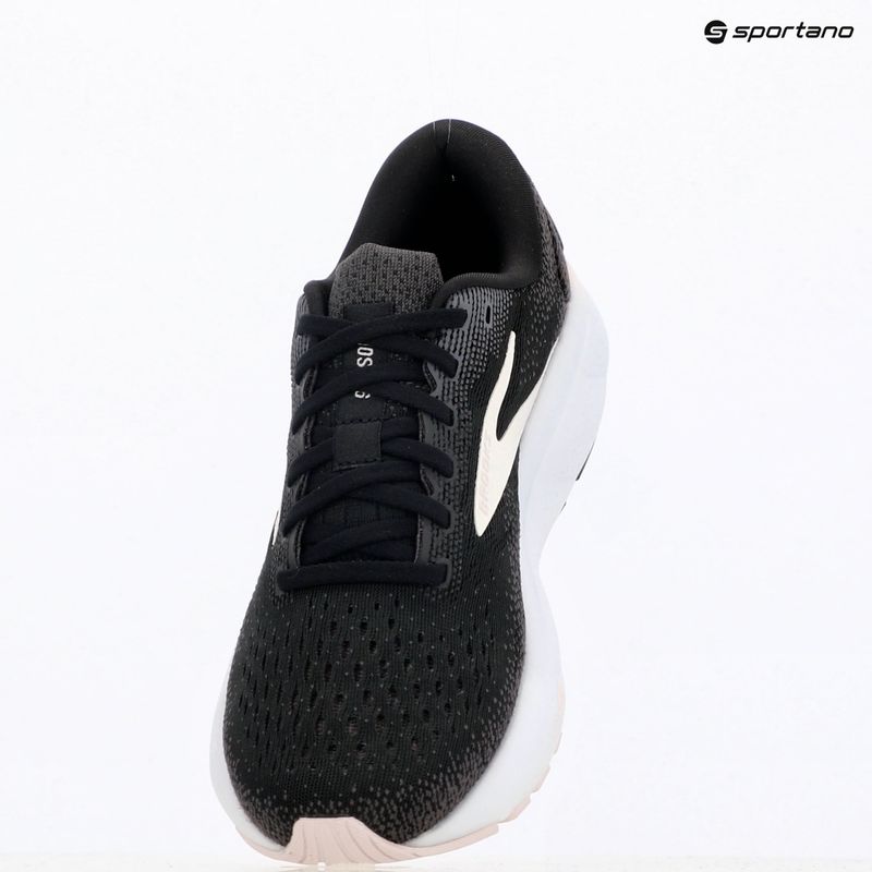 Brooks Ghost 16 scarpe da corsa donna nero/bianco/orchidea ghiaccio 10