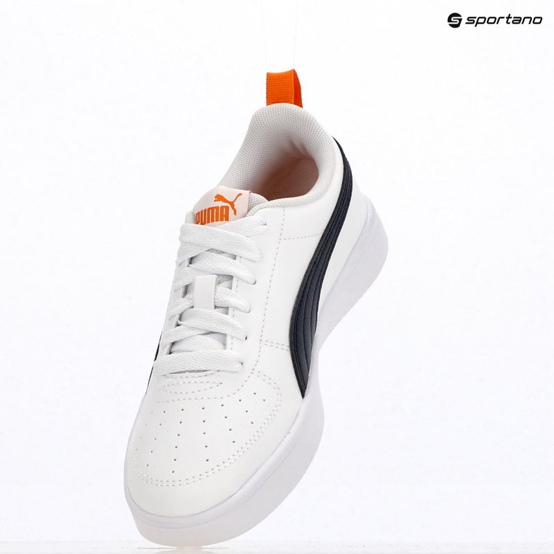 PUMA Rickie Jr scarpe junior puma bianco/nuova marina/ papavero scuro 9