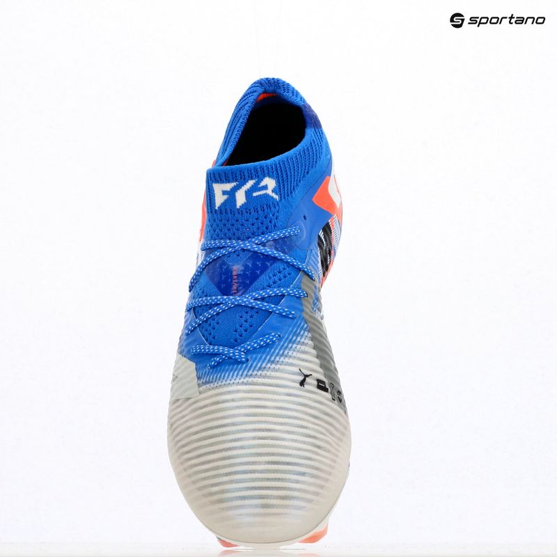 Scarpe da calcio da uomo PUMA Future 8 Ultimate Forever FG bianco/ultra blu/grigio piuma/puma nera/rosso brillante 9