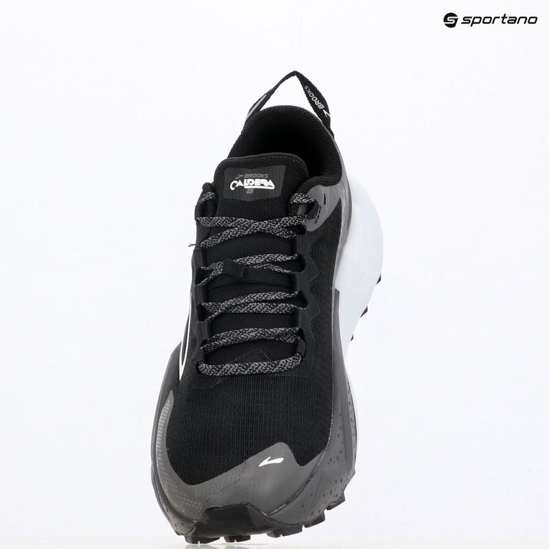 Brooks Caldera 8 scarpe da corsa da uomo nero/perla annerita/bianco 9