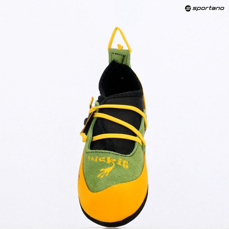 Scarpa da arrampicata per bambini La Sportiva Stickit lime/giallo 9