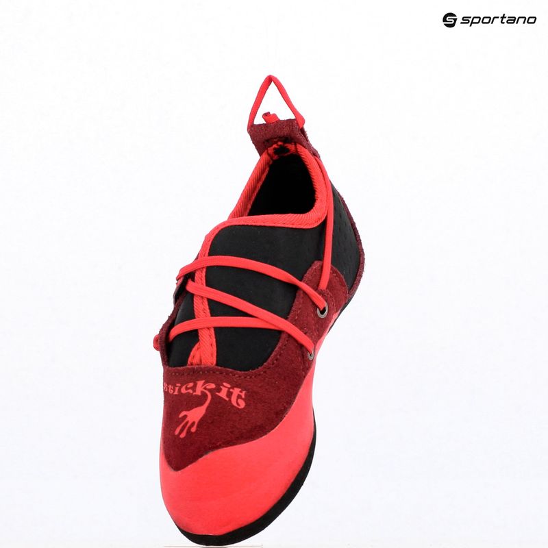 Scarpa da arrampicata per bambini La Sportiva Stickit chili/ poppy 16