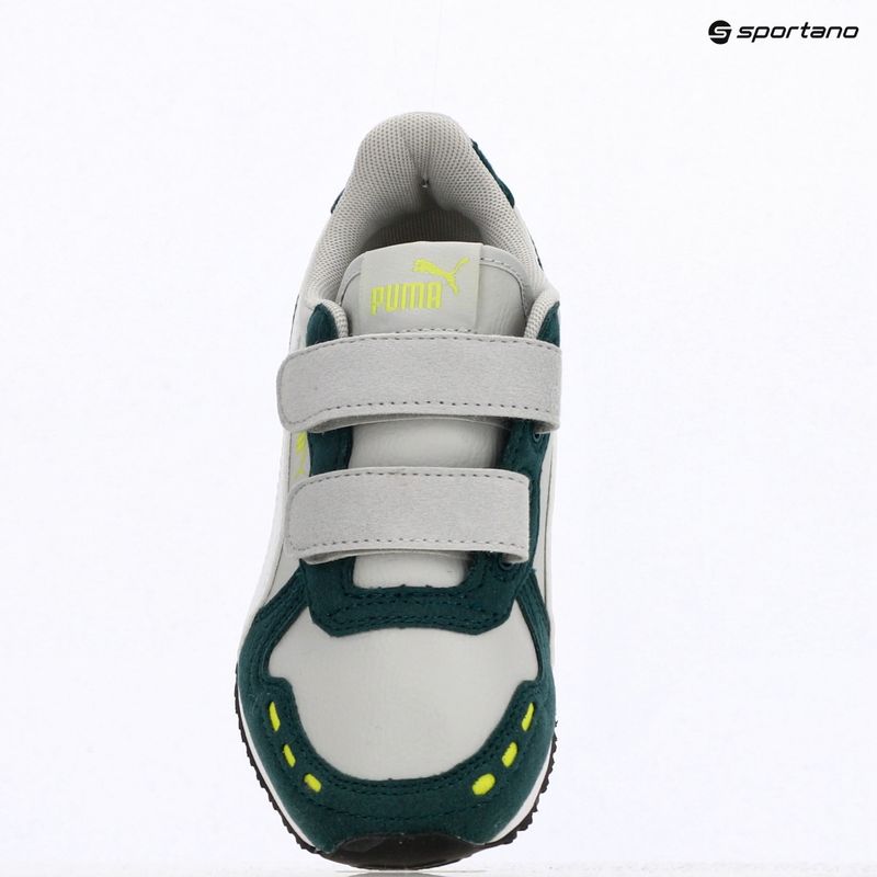 PUMA Cabana Racer SL 20 V PS scarpe junior coollightgray/pumawhite/darkmyrtle/limesmash 9