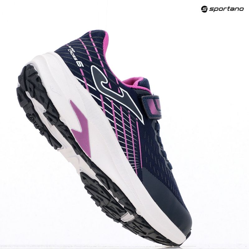 Scarpe da corsa Joma Super Cross per bambini navy/fucsia 9