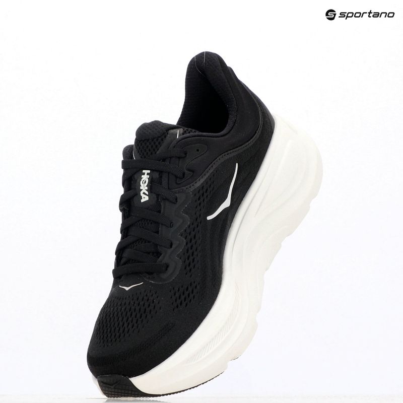 Scarpe da corsa da uomo HOKA Bondi 9 nero/bianco 16