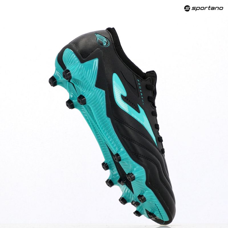 Scarpe da calcio Joma Powerful FG nero turchese da uomo 15