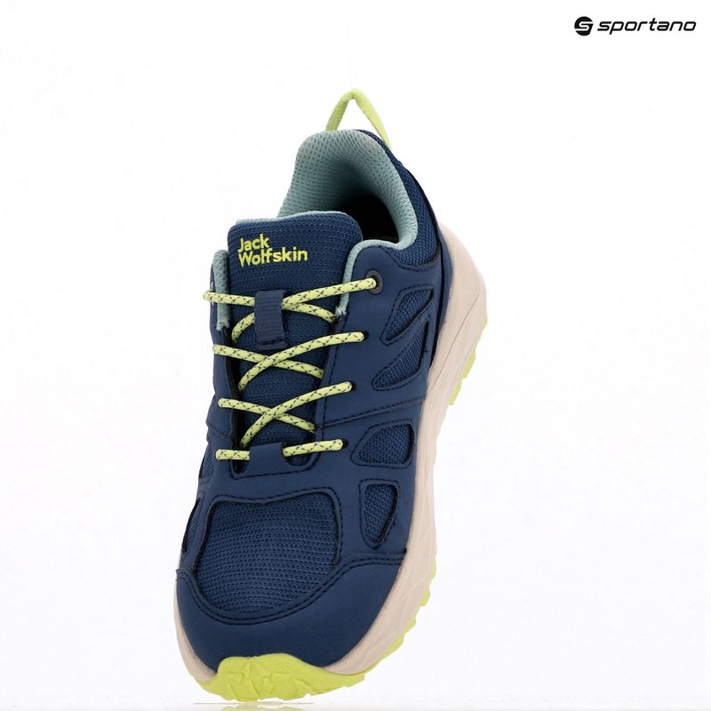 Jack Wolfskin Woodland 2 Texapore Low evening sky stivali da trekking per bambini 9