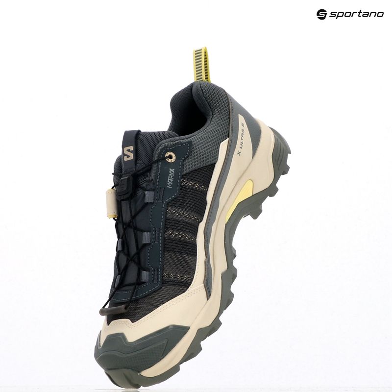 Stivali da trekking da donna Salomon X ULTRA 5 GTX turbolenza / sedona sage / giallo Iris 9