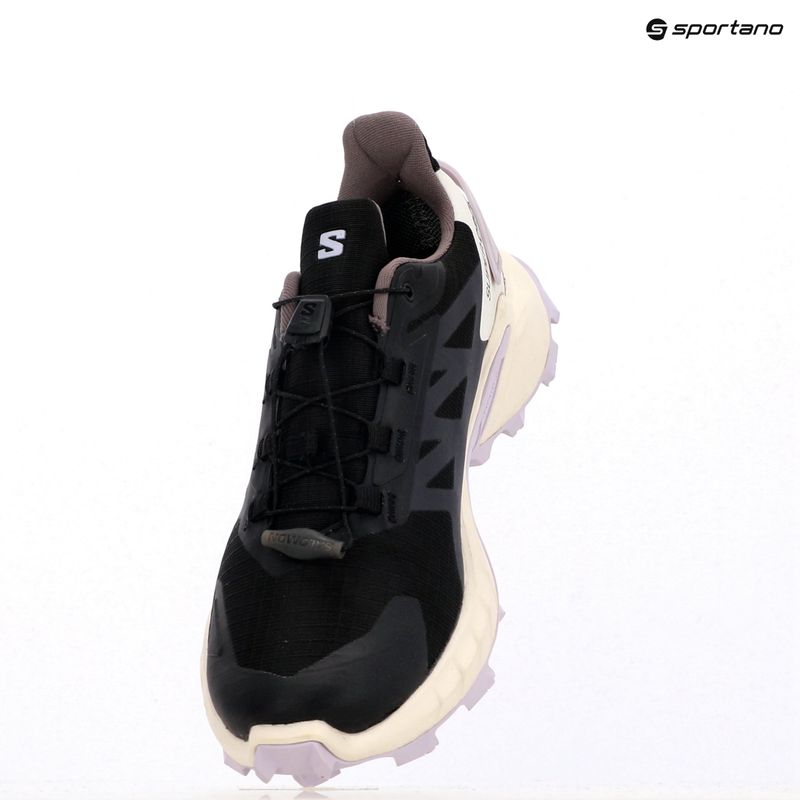 Scarpe da corsa da donna Salomon Supercross 4 GTX nero/vanilla ice /orchidea petalo 11