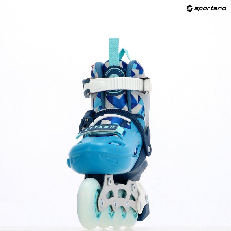 Pattini in linea per bambini ATTABO Flashled regolabili blu 19