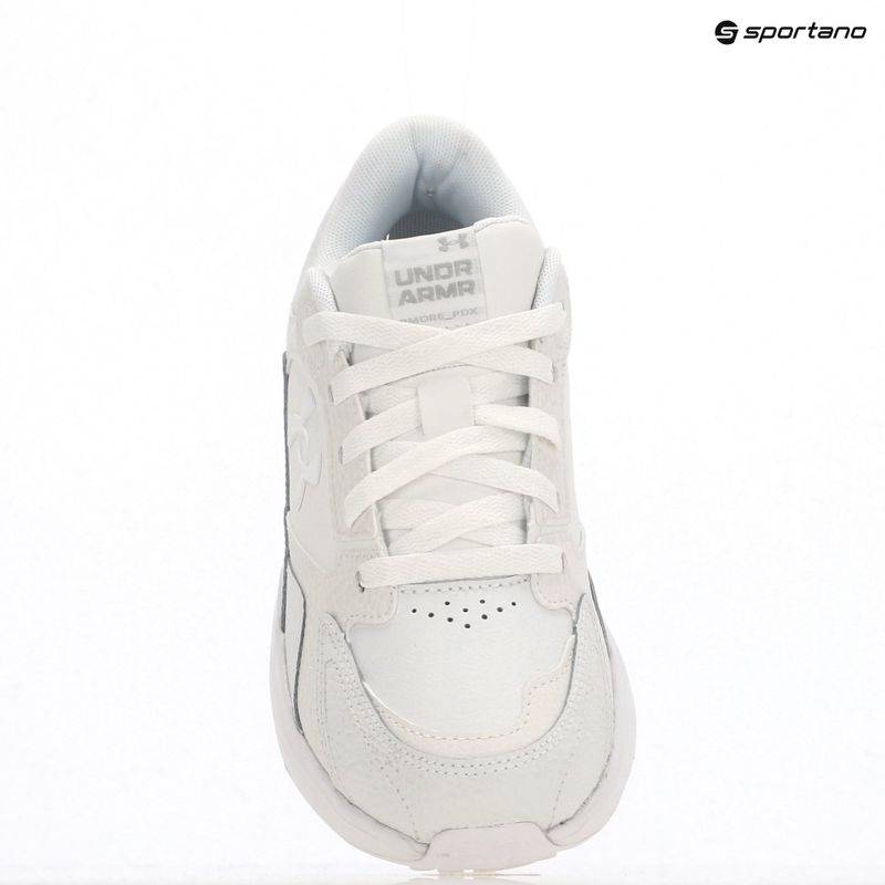Under Armour Edge Leather bianco/bianco/bianco scarpe da ginnastica da donna 7