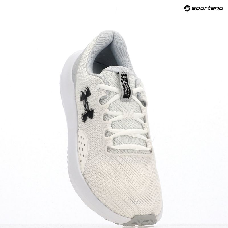 Under Armour Charged Surge 4 bianco/grigio aloide/nero scarpe da corsa da uomo 14