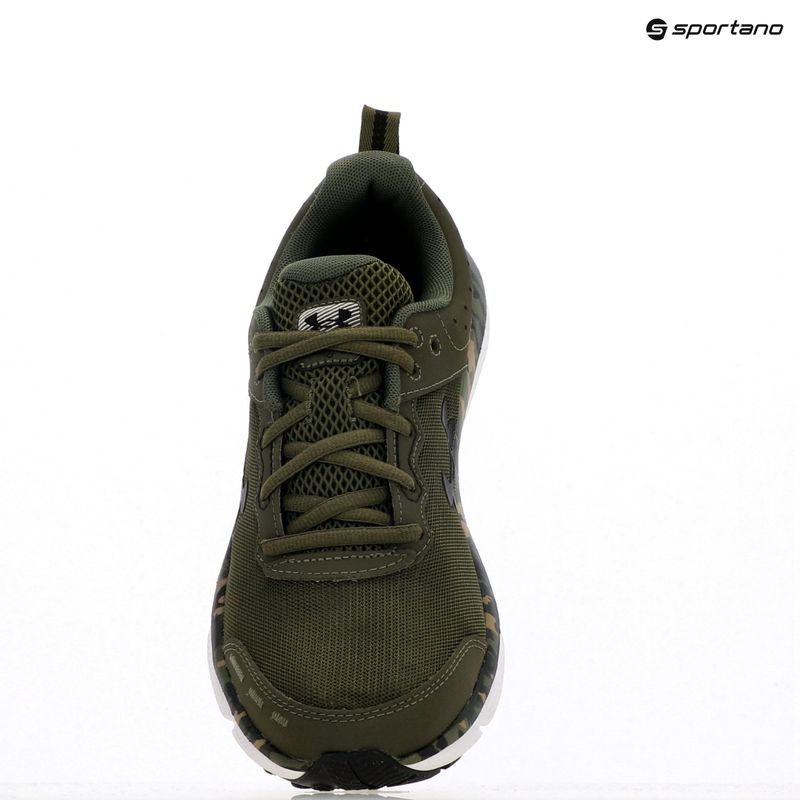 Under Armour Charged Assert 10 Camo marine scarpe da corsa da uomo verde/marino da verde/nero 6