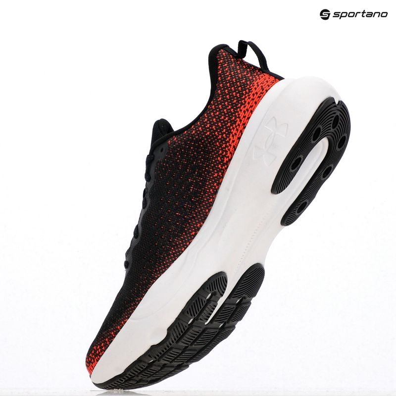 Under Armour Infinite nero/rosso/nero scarpe da corsa da uomo 9