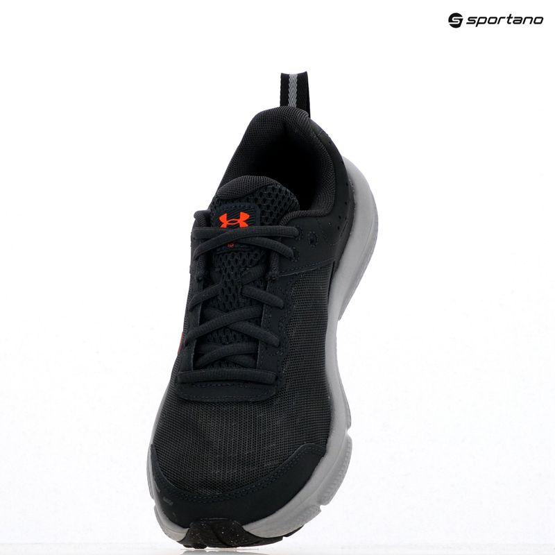 Under Armour Charged Assert 10 scarpe da corsa da uomo antracite/antracite/rosse 9