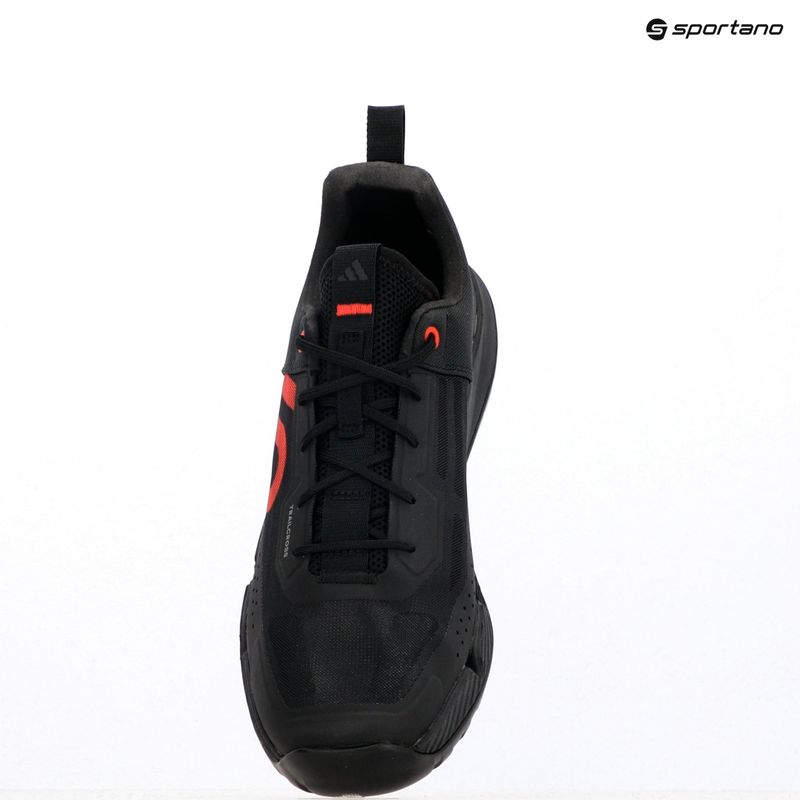 Uomo adidas FIVE TEN Trailcross LT nucleo nero / rubino puro / grigio tre piattaforme scarpe da ciclismo 9