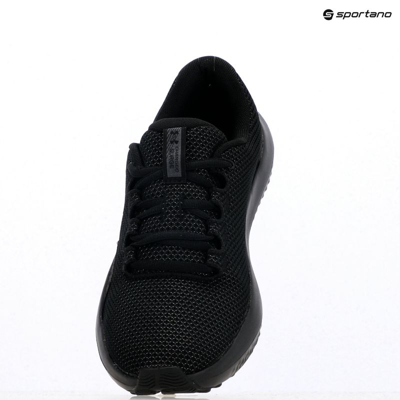 Under Armour Charged Surge 4 scarpe da corsa da donna nero/nero/nero 14