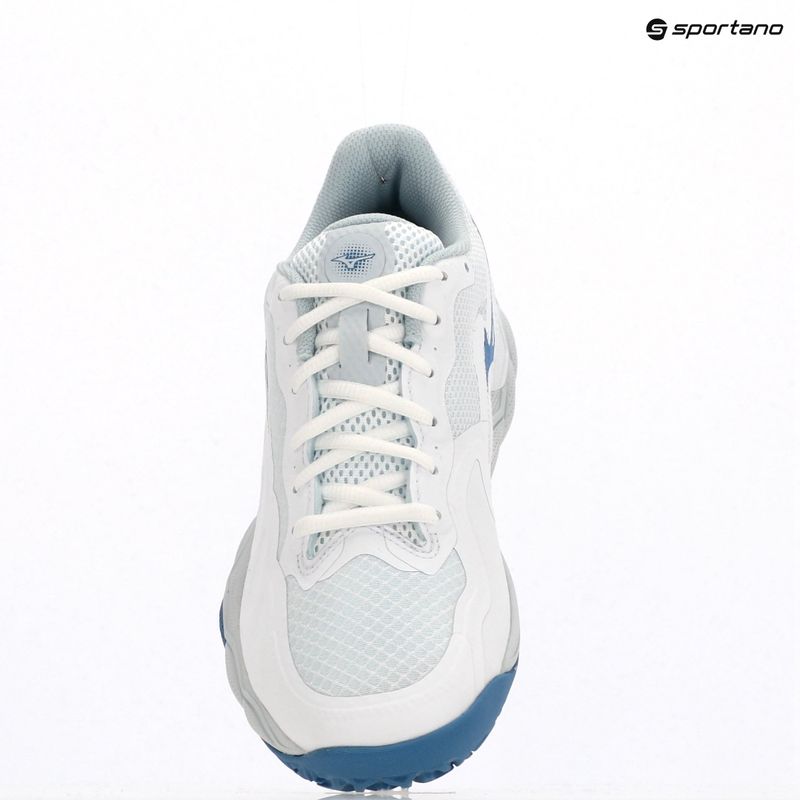 Scarpe da tennis da donna Mizuno Wave Enforce Court CC bianco/blu parigino/ plein air 9