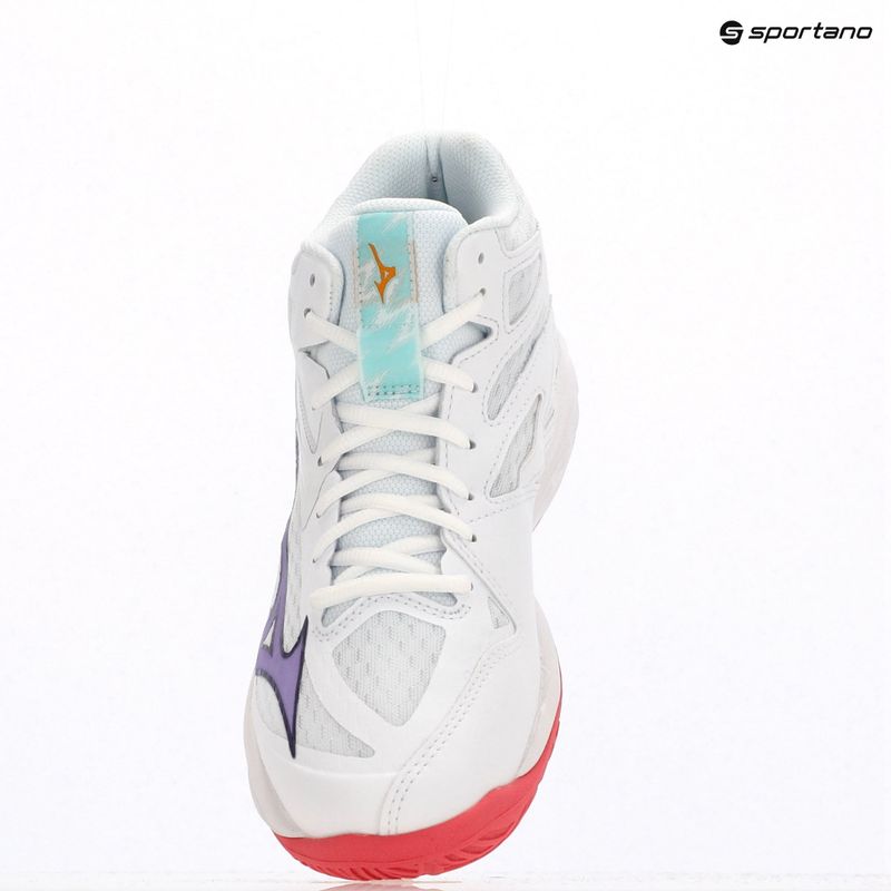 Scarpe da pallavolo da donna Mizuno Thunder Blade Z Mid bianco/viola indaco/camellaros 11