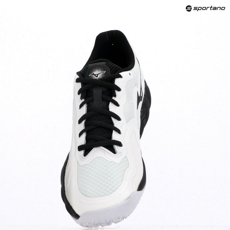 Scarpe da tennis da uomo Mizuno Wave Enforce Court CC bianco/nero/ferrovia 9