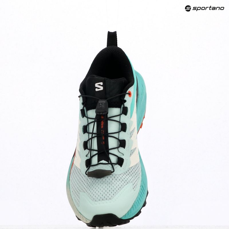 Scarpe da corsa da donna Salomon Sense Ride 5 bay/nero/ciliegia pomodoro 15