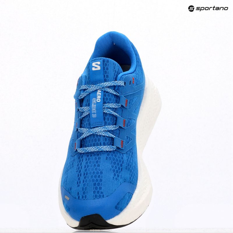 Scarpe da corsa da uomo Salomon Aero Glide 3 blu francese/bianco/ciliegia pomodoro 14